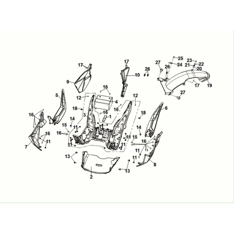 R. SIDE COVER(GY-430C)
