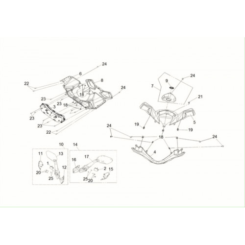 L. BACK MIRROR ASSY(NO WINKER)