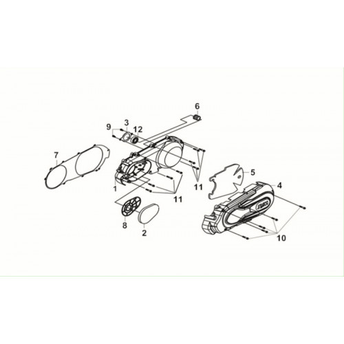 L CRANK CASE COVER( MK=108 )