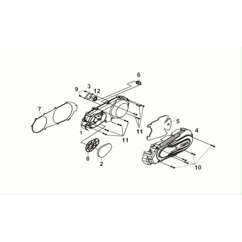 L CRANK CASE COVER( MK=108 )