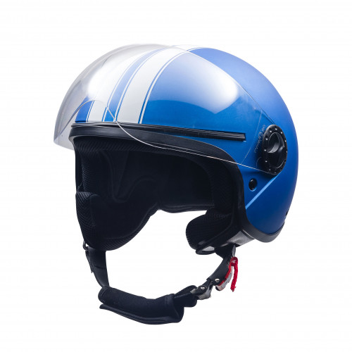 HELMET SYM1 DECO MATT BLUE/WHITE M 57/58