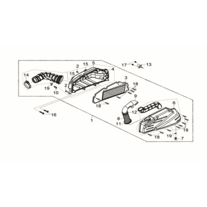AIR/C COVER INLET DUCT COMP