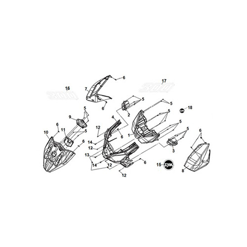 L. FR. SIDE COVER(GY-430C)