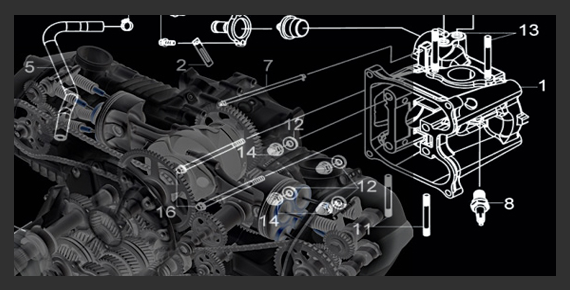 BOUGIE NGK LR7D - PIECES ORIGINE SYM